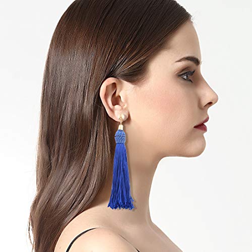 20pcs 6 Inch Silky Tassels with Chinese Knot for DIY Crafts(Lake Blue) - color: Lake Blue