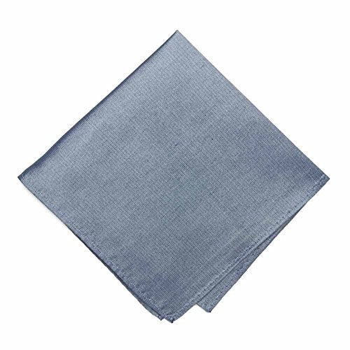 tiemart Regent Morris Neckwear Silk/Linen Pocket Square - color: Dark Blue Regency