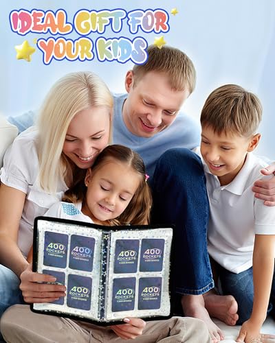 4 Pocket Card Binder for Boys, Cute A5 Clear Kpop Photocard Binder - color: A Black, size: 4-Pocket
