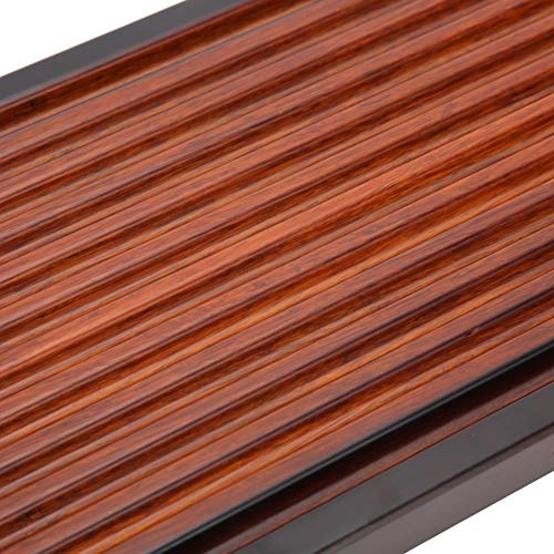 Fdit Tea Tray, Chinese Kung Fu Tea Serving Tray with Drainage Design 15.6 x 5.5 inch Tea Table Set for Home Office Kitchen