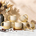 theterra Ceramic Coffee Mugs Set of 6, 14.2 oz Coffee Cups with Handle - color: Autumn Haze, size: 14 OZ (Set of 6)