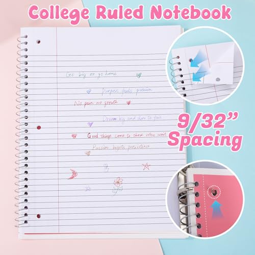 55Pcs Aesthetic School Supplies with Pen Case Preppy Stationery Set