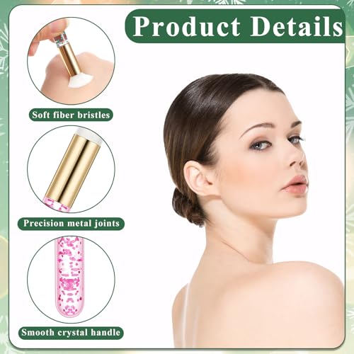80 Pcs Lash Shampoo Brushes Set Bulk, 40 Glitter Crysta Eyelash Extension Clean Brush with 40 Pcs Plastic Tube Nose Pore Deep Cleaning Brush for Facial Cleaning (4 Color)