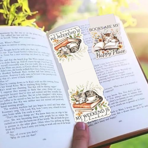 Vintage Floral Magnetic Bookmarks, 12 Pcs Book Lovers Magnet Book Mark Clips for Reading, Cute Bookish Gifts for Women Girls, Flower Page Marker for School Office Christmas Stocking Stuffers - style: Vintage Floral
