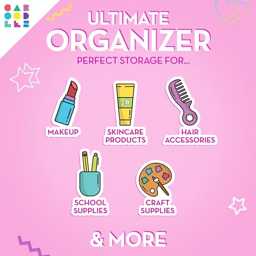 Caboodles Twilight Disco - On-the-go Girl Costmetic Organizer Make-up & Accessory Carry Case, Pink Sparkle - color: Pink Sparkle