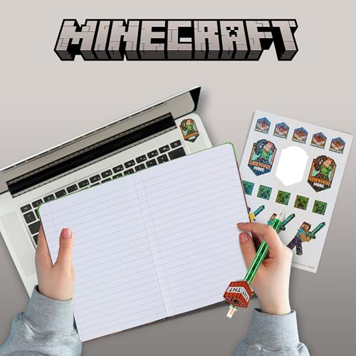 Culture Fly Minecraft Kids Stationary Set for Boys, Journal Kit with Pen - color: Minecraft