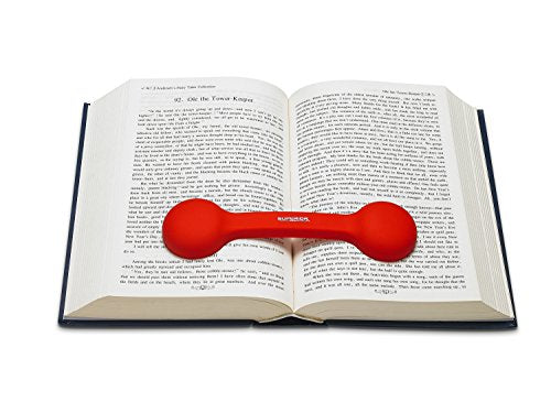 Bookmark/Weight-Page Holder-Holds Books Open and in Place-RED-by Superior Essentials - color: Red