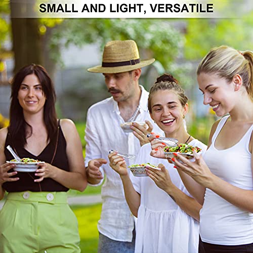 24 Pack Premium Small Serving Tongs,Dmoera Mini Stainless Steel Appetizer Tongs, 5 Inch(12.7cm) - size: 5 inch