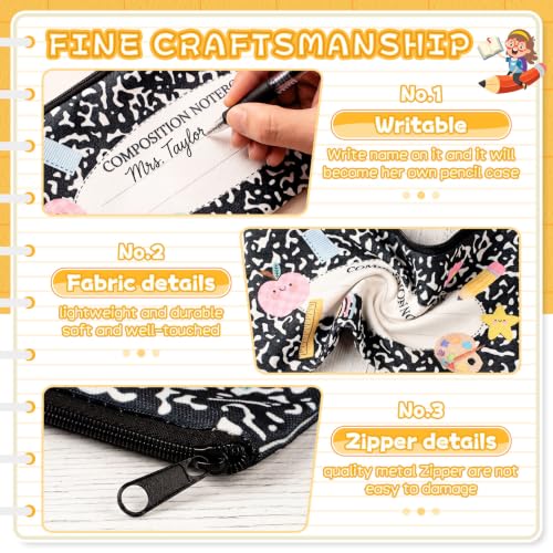 AmazingSpark 24 Pcs Back to School Gifts Cute Pencil Case Pouch, Notebook - style: Notebook