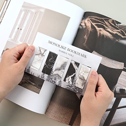 Monolike Magnetic Bookmarks Marble Ver.1, Set of 5 - color: Marble Ver.1