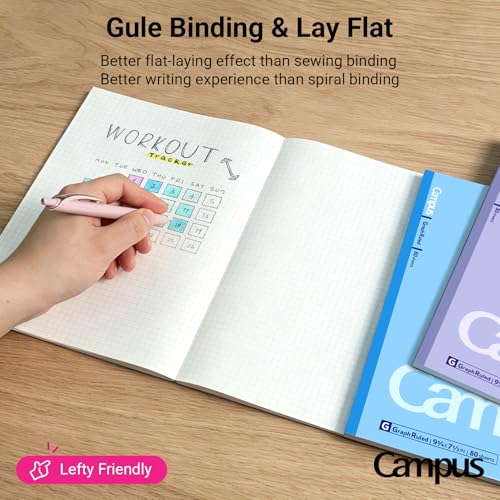 KOKUYO Composition Notebooks, Campus 9-3/4" 7-1/2" Comp Book, Wide Ruled