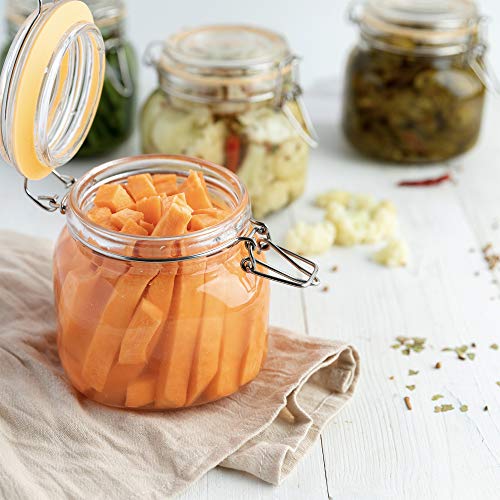 Glass Jar with Airtight Lid 24 oz - size: 24 oz