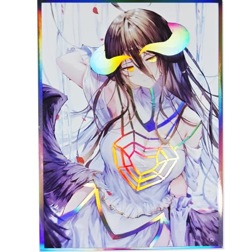 60ct (Albedo) Holographic Standard Size Cards for MTG/TCG/PTCG Art Anime Printing Card Sleeves Protectors 67x 92 mm (Holo_67x92_A18)