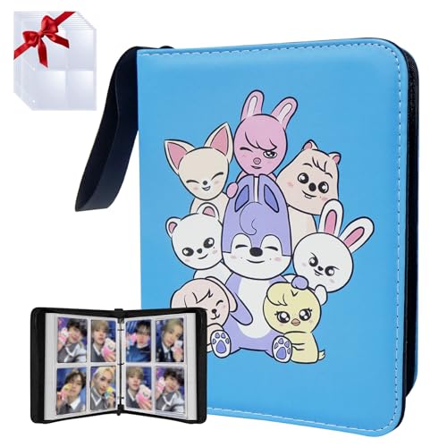 400 Pockets Kpop Photocard Binder,Portable Waterproof PU Storage Album,RL54 - color: Kpop02-400