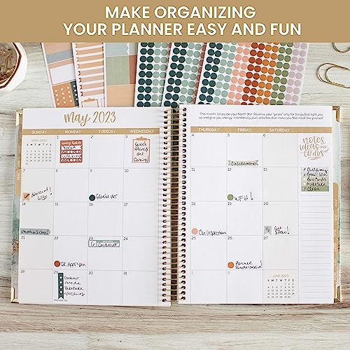 bloom daily planners Color Coding Planner Stickers - Muted Neutrals 1/4" Minimalist Dot Labels - Six Sheets, 1000+ Stickers Per Pack! - Sweater Weather - color: Sweater Weather