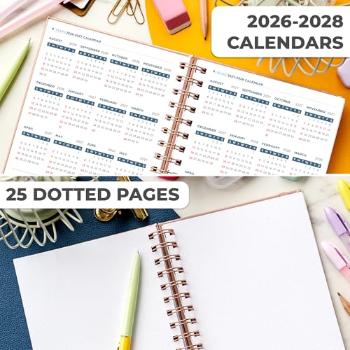 Clever Fox Academic Student Planner 2026-2027, School, College Rose Gold - color: Rose Gold