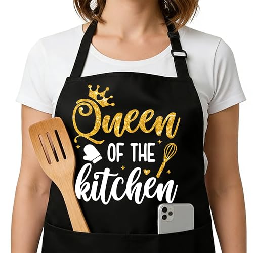 Funny Black Apron with Pockets for Man,Dad,Husband,Father in Law,Chef Daddy Women Grilling Apron BBQ Cooking Gifts - color: Apron-2