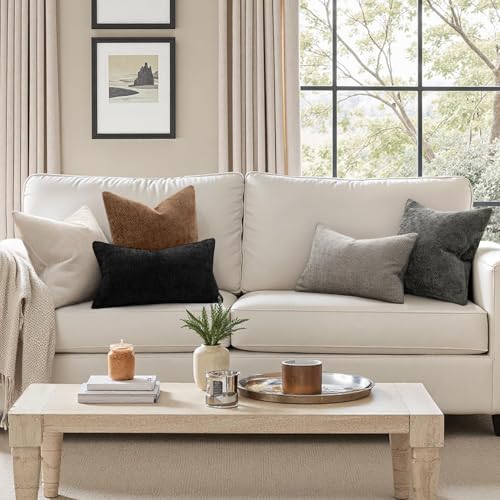 MIULEE Decorative Couch Throw Pillow Covers 18x18 in Golden Brown 2 Pack - color: Golden Brown, size: 18" x 18" (Pack of 2)
