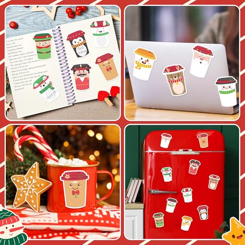 CJiangpo 30Pcs Christmas Sticky Notes - Cute Santa Elk Sticky Note Pads, 600 Sheets Self Stick Notepad Memo Pads Page Markers Kids Classroom Rewards Christmas Party Favor Gifts Stocking Stuffers - color: Christmas