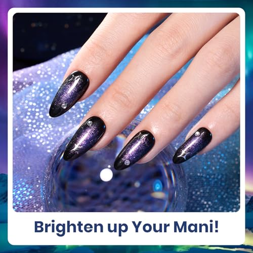 Beetles Glitter Gel Nail Polish Set, Kaleido Galaxy 6 Colors Chameleon - color: A-Mixed Finishes | Kaleido Galaxy