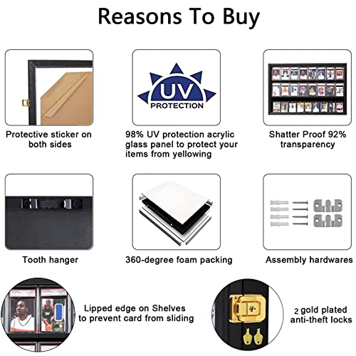 24 Sports Graded Card Display case for Shows, Black, Horizontal - size: 24 Card - Black - Horizontal