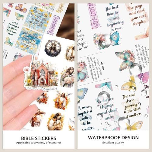 350Pcs Christian Jesus Bible Verse Catholic Stickers Book - style: Christ Sticker Book