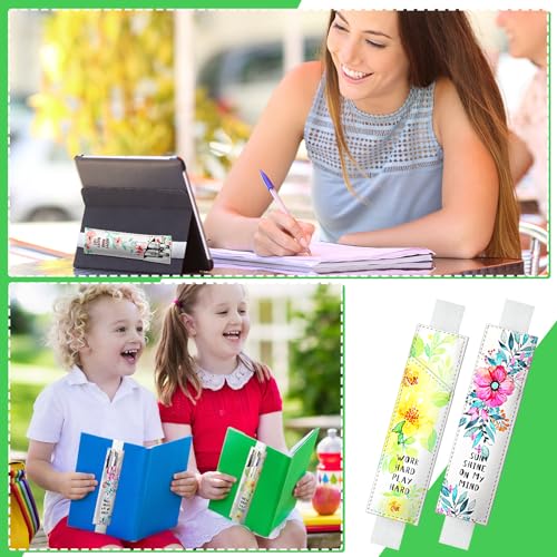Crtiin 4 Pieces Back to School Pen Holder, Bible Floral - style: Bible Floral