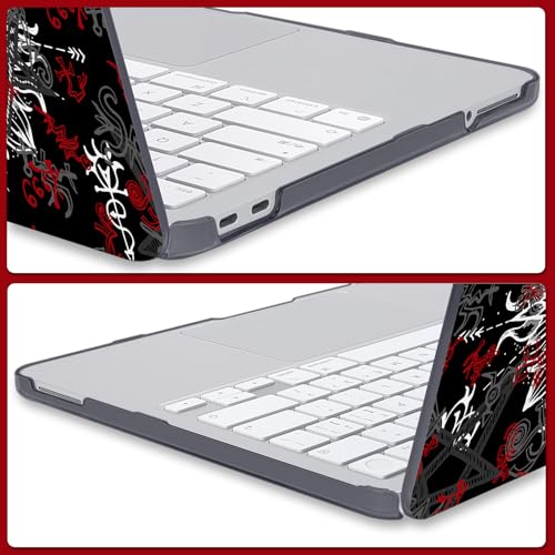 Gothic Pattern Black Case for 2026 MacBook Neo 13 Inch A18 Pro A3404 - color: Gothic