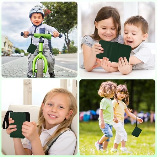 1 Pocket Card Binder with Zipper, 100 Pockets Mini Trading Card Album, Premium PU Leather Single Card Binder, Small Display Folder for TCG & Sports Cards-Green - color: Green