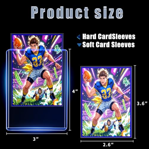 3"x4" Top Loaders,1000 Hard Toploaders + 1000 Penny Sleeves - size: 1000 Hard Sleeves+1000 Soft Sleeves