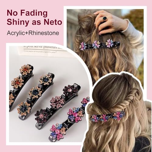 Bear Ears Cute Headband Fluffy Grizzly Hairband, Animal Ear Head Wear for Valentines Halloween Christmas Party - style: Clips Ears