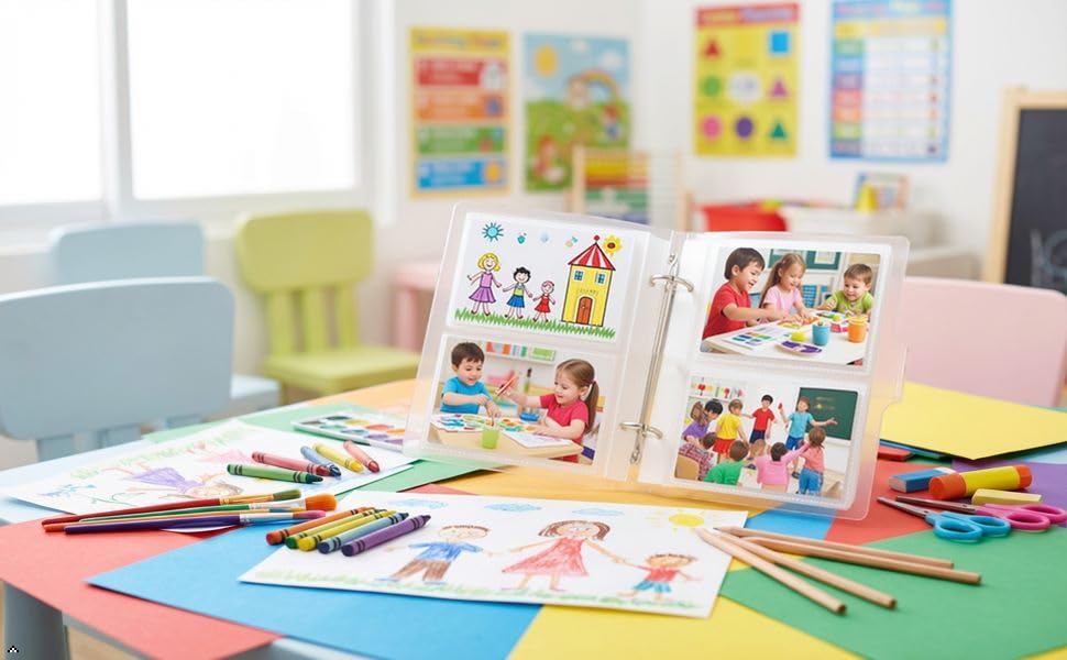 2x3 Plastic Small Photo Albums with Refillable Sleeve 50 Page 200 Pictures - color: Clean, size: 2.5x3.5"
