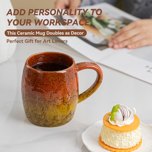 Autumn Honey Ceramic Mug, 22oz Reactive Glaze Mug, Thanksgiving Gift - color: Autumn Honey · GLOW