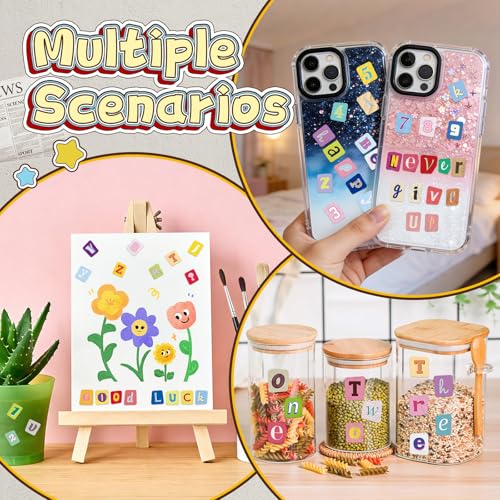 828PCS Letter Stickers for Scrapbooking,12Sheets Magazine Alphabet Stickers