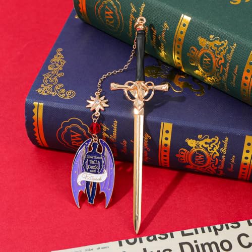 ACOTAR Night Court Sword Bookmark, Winged Dragon Page Marker Gift for Women - style: Truth-Teller