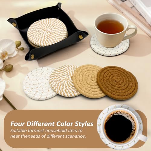 Coasters Set of 4, Boho 4-Color