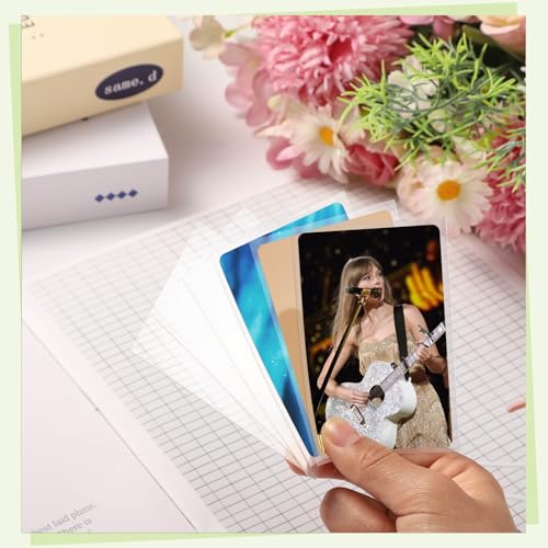 400 Pcs Kpop Photocard Sleeves Holder, 58 x 89 mm, Clear Plastic - style: Transparent Style