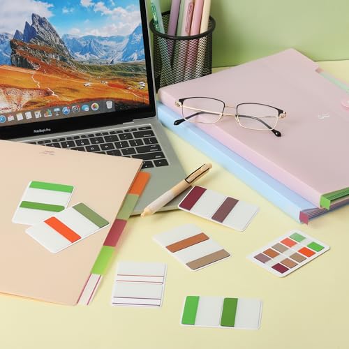 Mr. Pen- Sticky Index Tabs, 500 Pcs, 21 Sets, Colorful - color: Beetroot