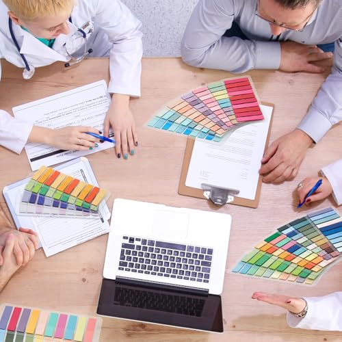 ReliThick 8000 Pcs Annotation Tabs, 40 Colors Writable Sticky Tabs for Book - color: Soft Pastels