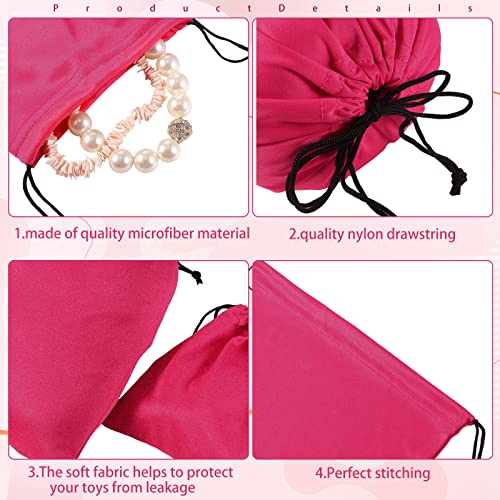 20 Pcs Satin Game Storage Bags for Women Men, S, M, L, Pink - color: Pink, size: S,M,L