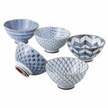 Saikai Pottery 19541 Arita Ware Kiyohide Kiln Rice Bowl, 5 Patterns, Old Dyed Picture Change, Made in Japan