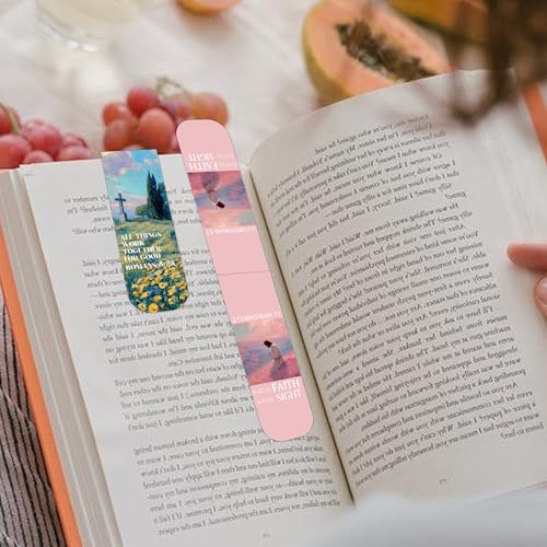 Christian Magnetic Bookmarks, Bible Verse Book Marks for Women - style: Aesthetic Christian