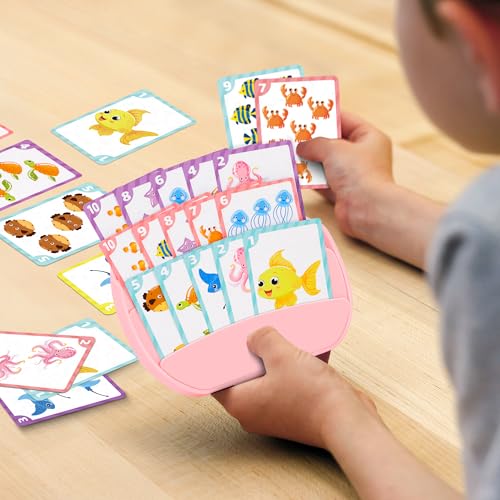 Card Holders for Playing Cards, 2 Pack Playing Card Holder (Green & Pink) - color: Green & Pink