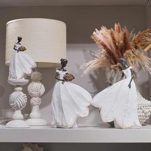 Guichifun Fairy Statue, White, 5.5 x 3.25 x 8 Inch - color: White-bird, size: Small