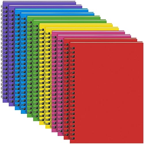 Yahenda Spiral Notebook College Ruled Journals Notebooks Lined 8.3 x 5.5 Inch Note Books Bulk A5 Writing Notebooks Thick Paper Notebook for Office Business School Supplies (Mixed Colors,18 Pcs) - color: Mixed Colors