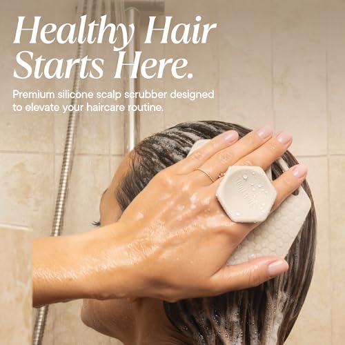 TOOLETRIES Silicone Scalp Scrubber, Shampoo Brush - Sand - color: Sand