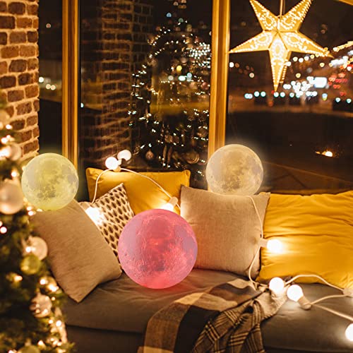 Moon Lamp, 16 Colors Dimmable Rechargeable Night Light, Remote/Touch, 6in - size: 6.0 inch