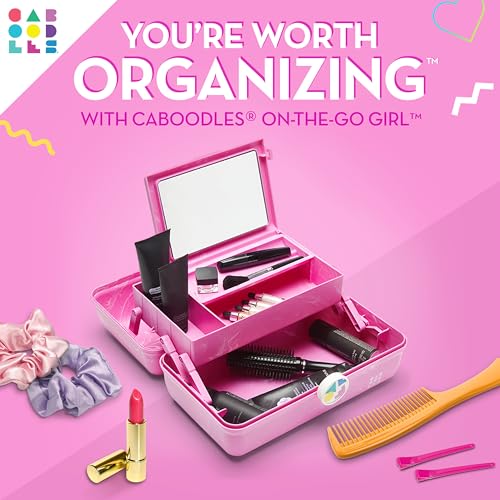 Caboodles On-the-go girl cosmetic organizer, Bubblegum Marble - color: Bubblegum Marble