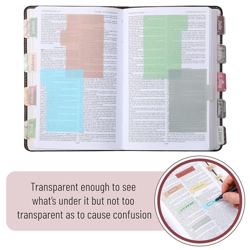 Mr. Pen- Transparent Sticky Notes Set, 410 Pack - color: Morandi, size: 1 Set
