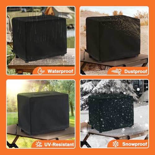 Tabletop Grill Cover for Royal Gourmet CD1519 Portable Charcoal Grill, for Royal Gourmet Tabletop Charcoal Camping Grill, Waterproof UV Resistant Windproof Dustproof Cover - size: CD1519